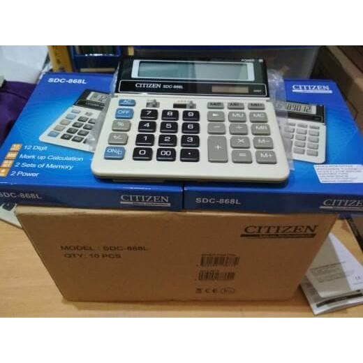 

Kalkulator Citizen SDC-868L Asli Original (DIJAMIN ORIGINAL) PROMO