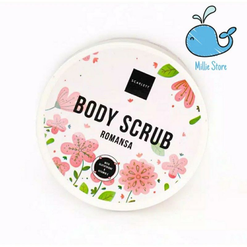 Scarlett Whitening Body Scrub Romansa original