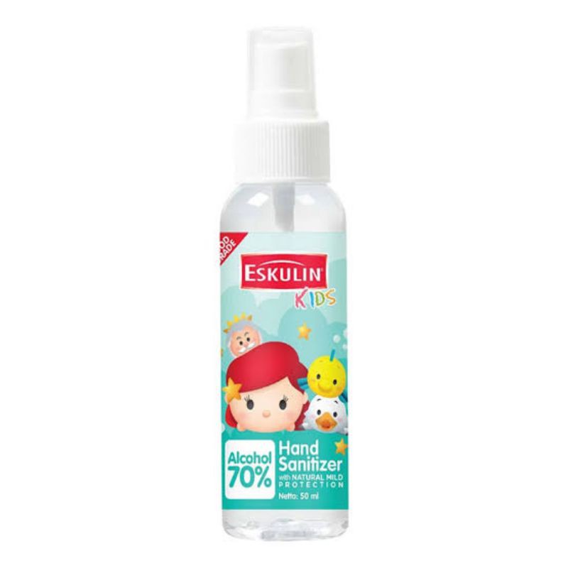 Original Eskulin Kids Tsum Tsum Hand Sanitizer 50ml Exp Baru