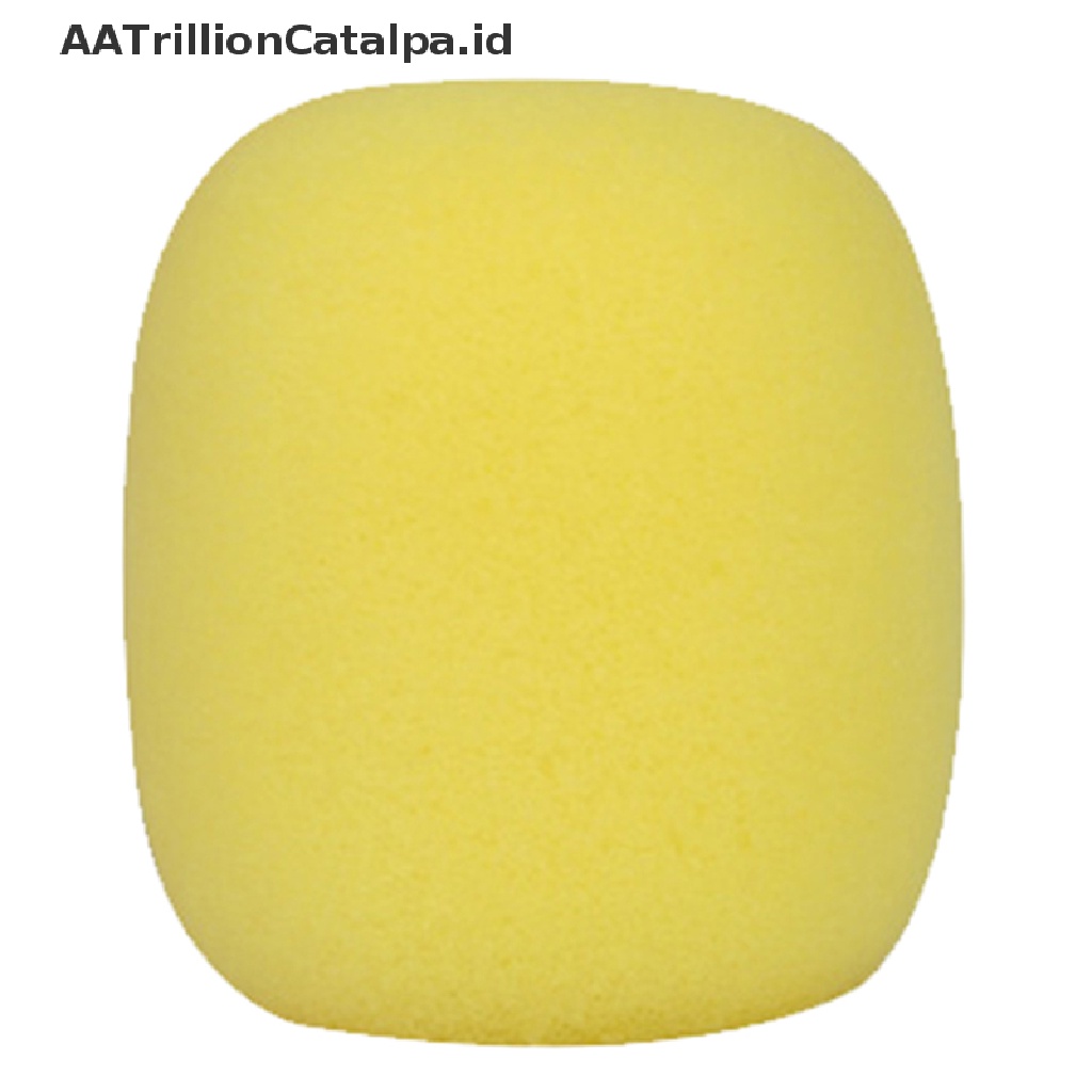 (AATrillionCatalpa) Cover Pelindung Mikrofon Genggam Bahan Busa 10 Warna