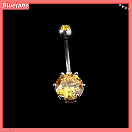 Bluelans Fashion Rhinestone Belly Ring Button Bar Body Piercing Jewelry Lady Navel Ring