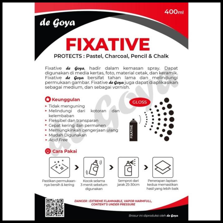 

De Goya Fixative Spray 400Ml Gloss