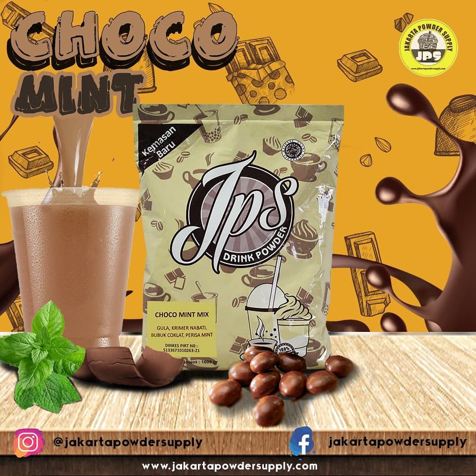 

Bubuk Minuman / Powder Drink / Bubble Drink Rasa Choco Mint Mix Gula