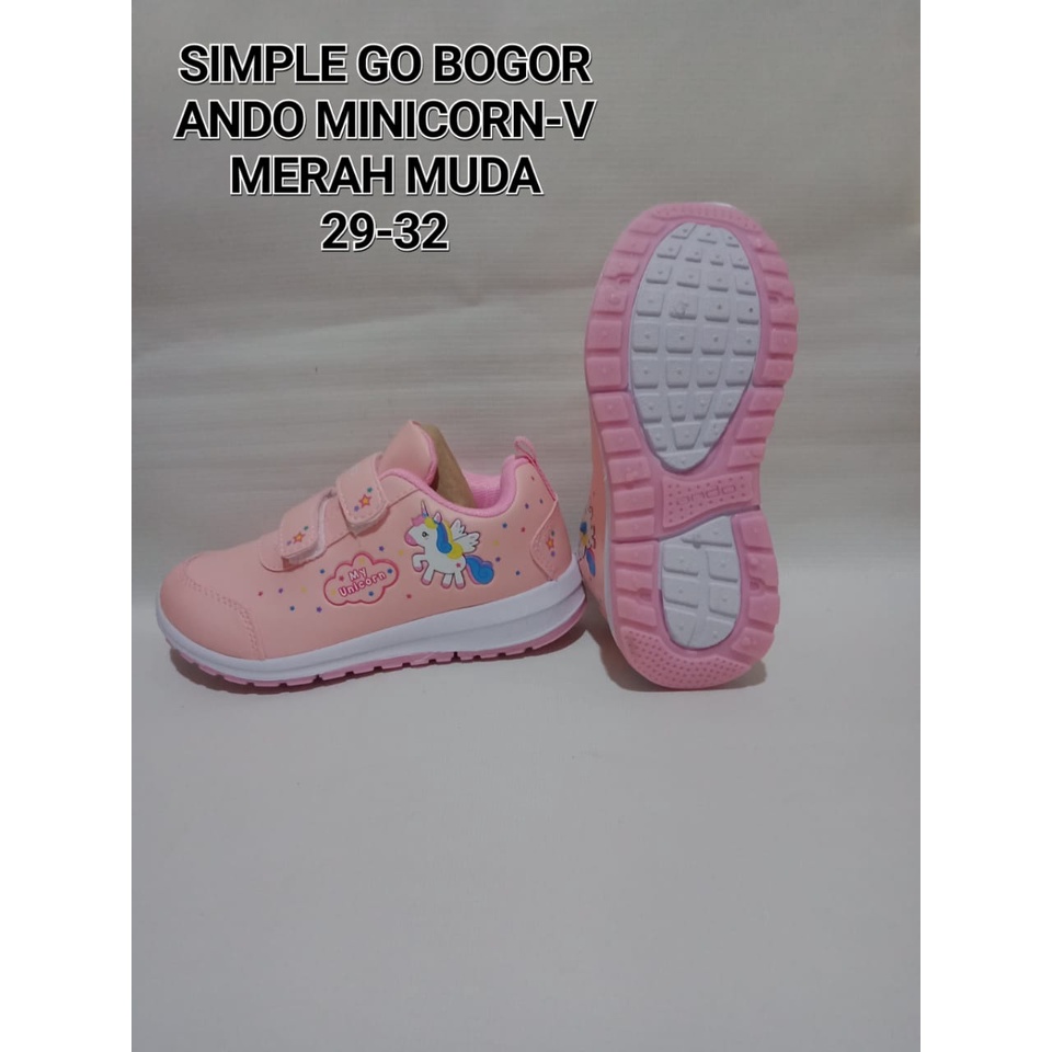 SEPATU ANAK PEREMPUAN UMUR 2 TAHUN SAMPAI 5 TAHUN KARAKTER KUDAPONI&amp;LILY MERMAID ANDO 29-32