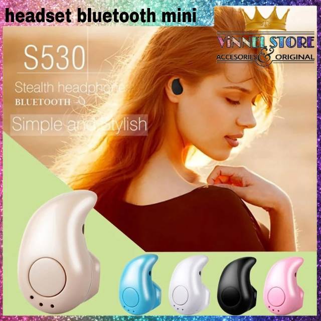 [1pcs]Headset keong wireless Bluetooth 4.1 Mini s530 Tanpa 