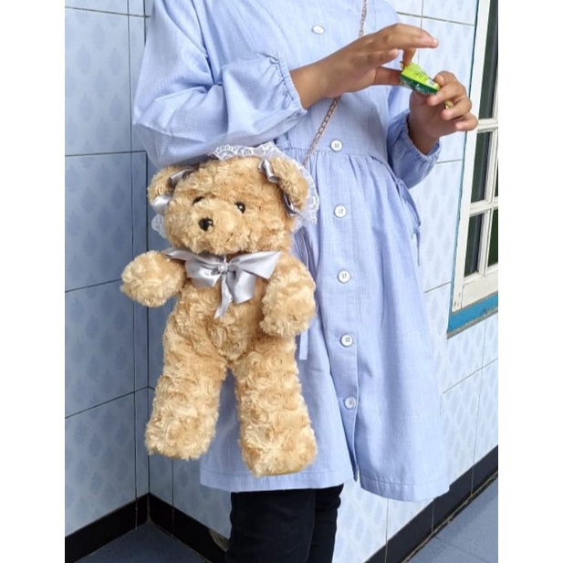 tas selempang Tedy bear,tas hp Tedy bear,tas selempang noni