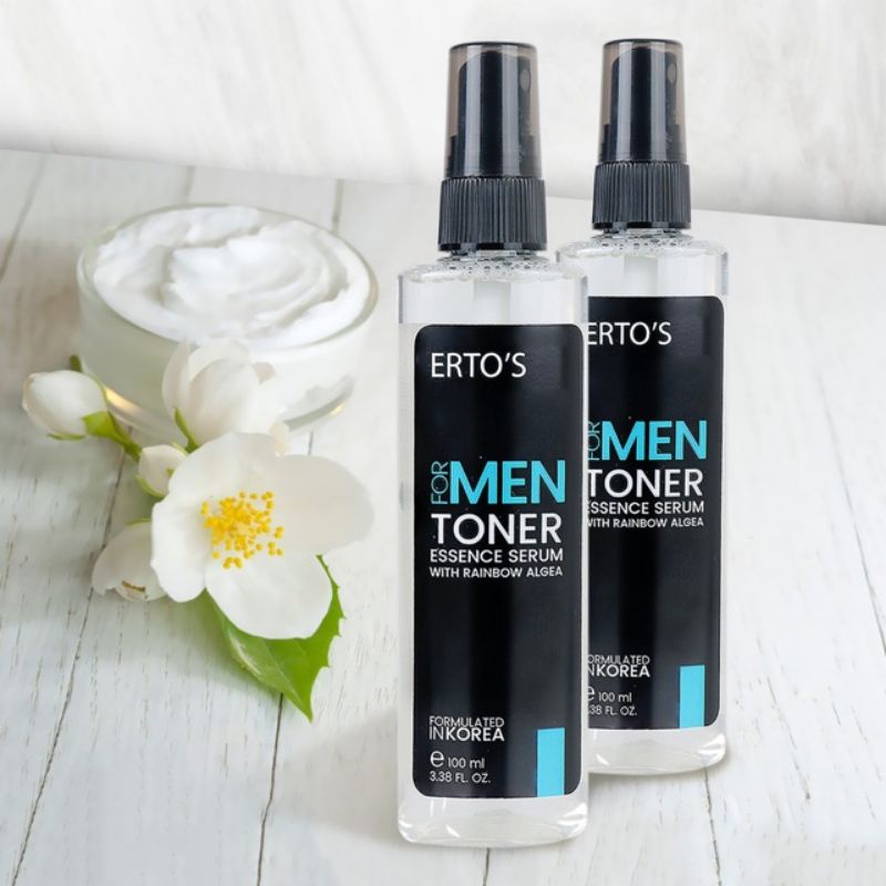 Ertos Toner Wajah Pria - Ertos Men Toner Essence Serum Original BPOM