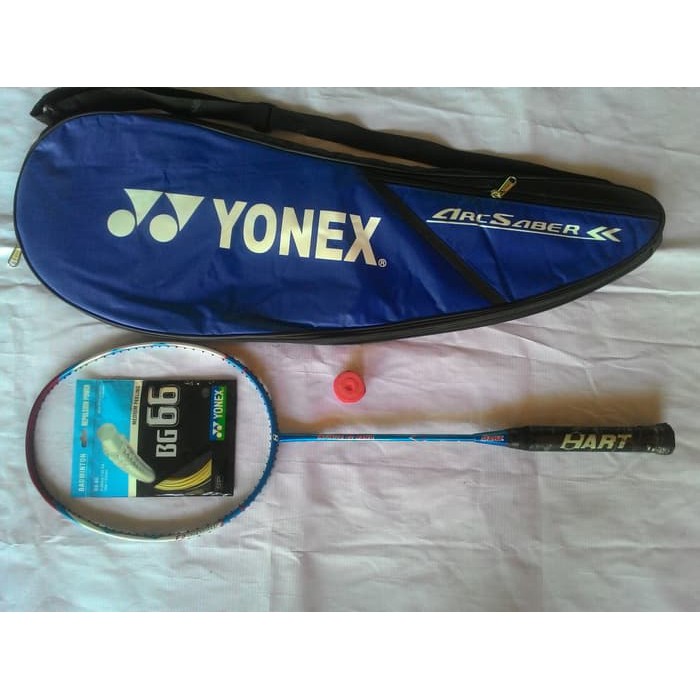 Raket Badminton Hart Infinite 22 Nano (Tas+senar Bg 66+grip)