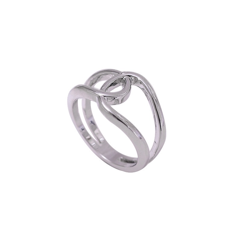 cincin wanita Korean version of simple fashion personality geometric open ring