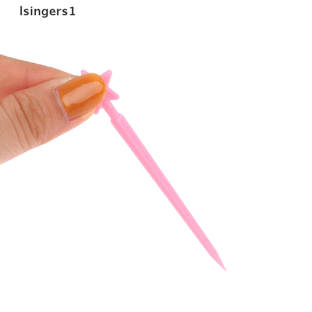 (lsingers1) 6 / 20pcs Garpu Buah / Kue / Dessert Mini Motif Kartun Untuk Anak