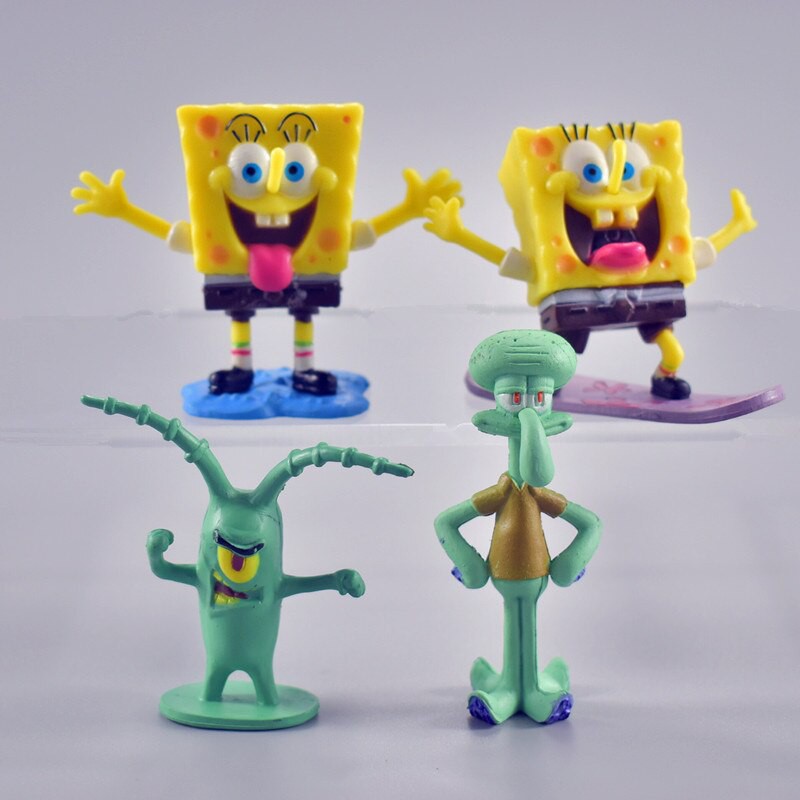 Mainan Figure 8 Unids Set Animacion 2019 Kawaii Spongebob Patrick - defender el castillo roblox