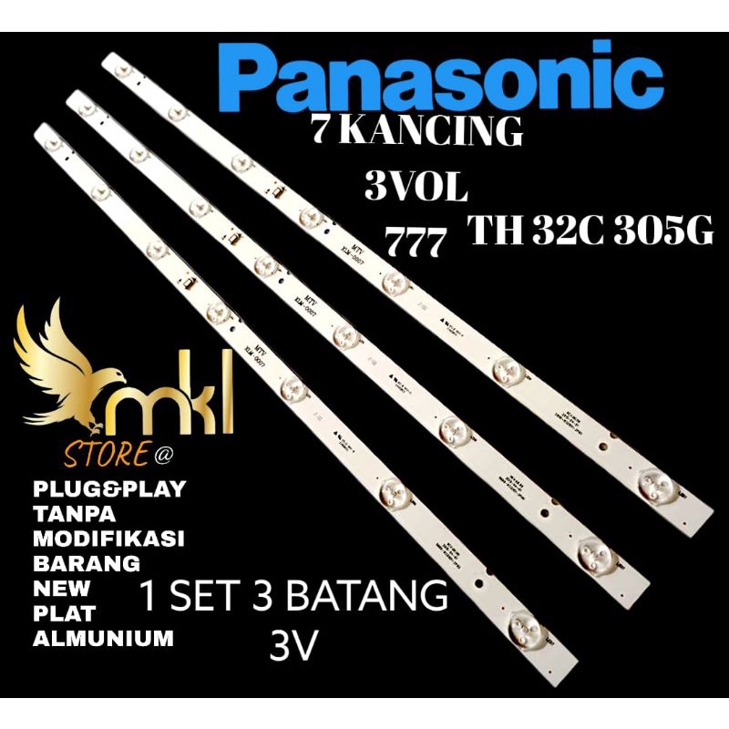 BACKLIGHT TV LED PANASONIC 32" INC TH-32C305G BACKLIGHT TV LED
