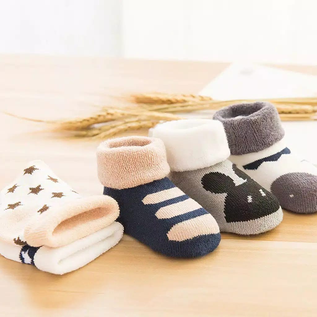 Kaos Kaki anak Bayi cute animal lucu import boy girl baby kids sepatu socks katun kartun baru lahir