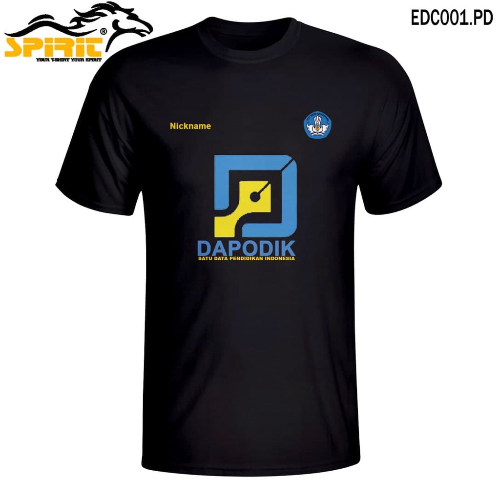 Kaos Operator Dapodik Sekolah Baju Dapodik Pendidikan Indonesia Lengan Pendek Kaos Custom Premium