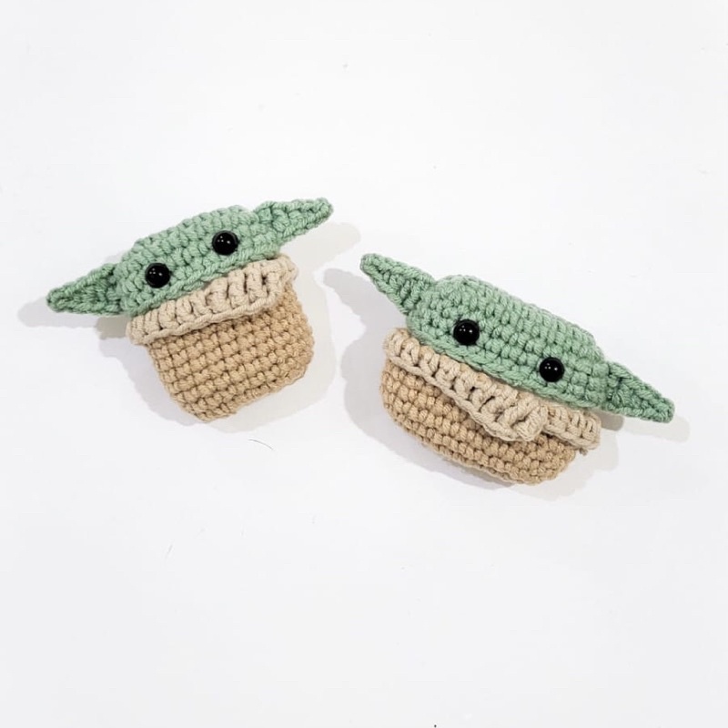 (Ready Stock) Case Rajut Airpods (Pro)(gen 3)| Baby Yoda Case Crochet