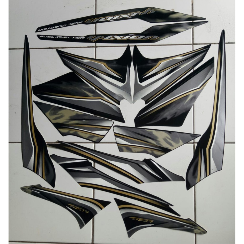 stiker lis les body motor yamaha vixion old 2012