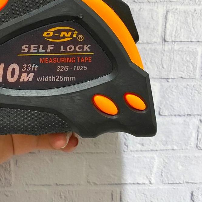 ◌ Meteran Tangan 10 Meter Meteran Karet Otomatis Self Lock 10m ONI ♠