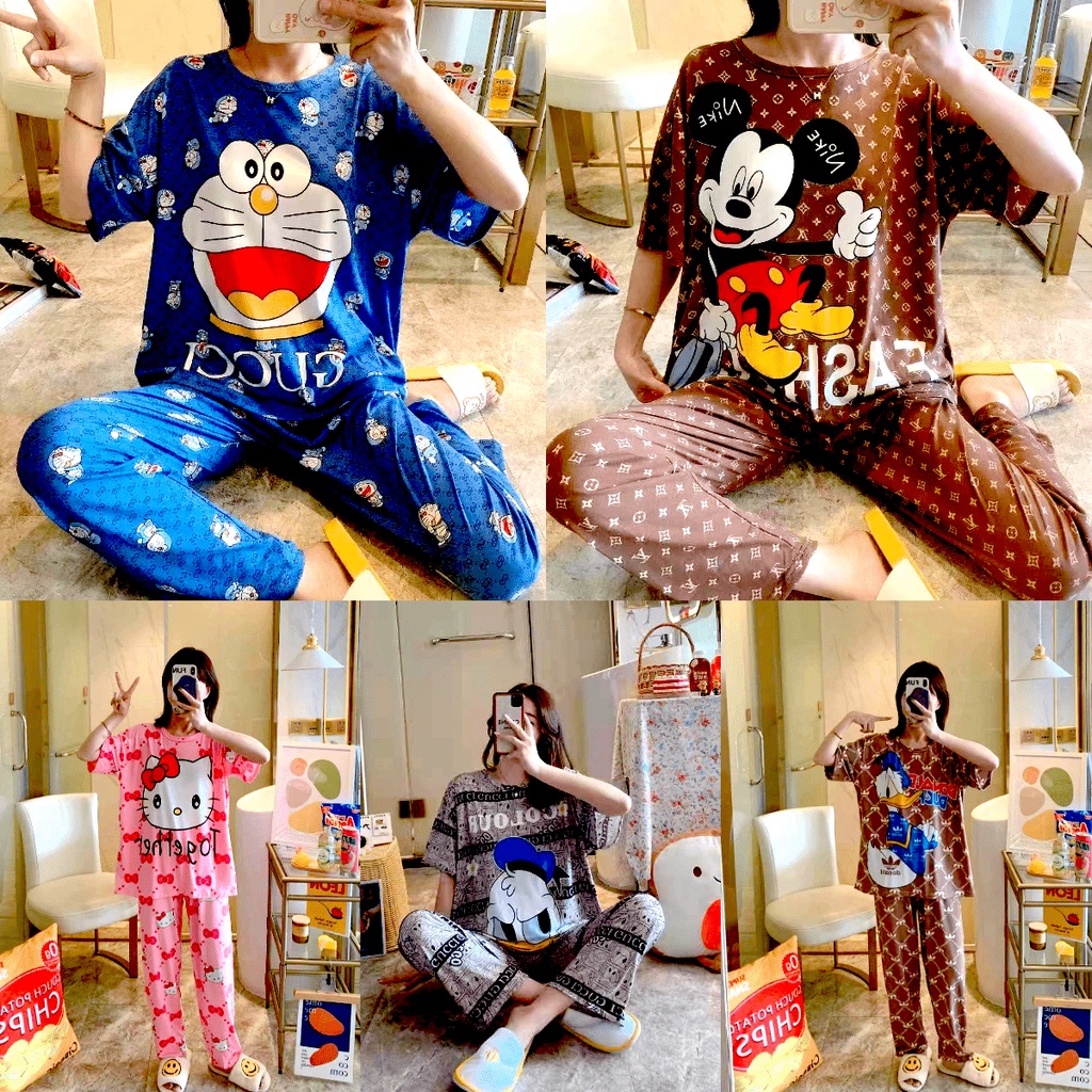 PIYAMA WANITA IMPORT | BAJU TIDUR WANITA | PIYAMA IMPORT DEWASA MOTIF KEKINIAN CP