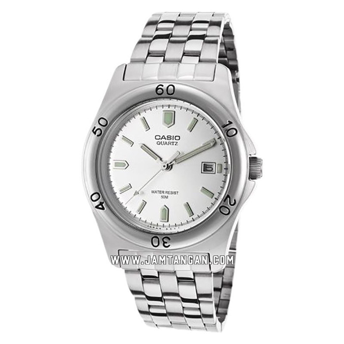 Casio MTP-1213A-7AVDF Men Analog Silver Dial Stainless Steel Strap