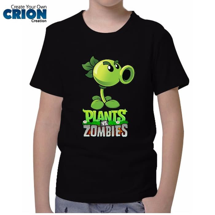 Kaos Plants VS Zombies Anak - Peashoteer BellFlower - By Crion