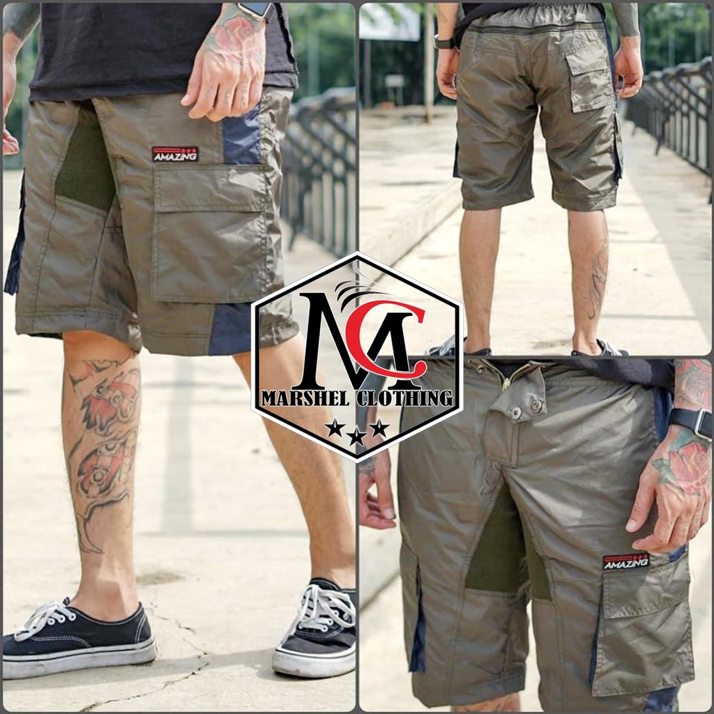 RCL - Celana Pendek Amazing 004 / Celana Cargo Waterproof / Celana Kargo Pendek Murah M.L.XL