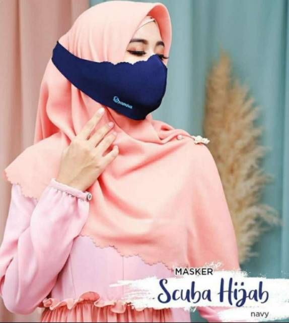 Maskir hijab ikat variasi