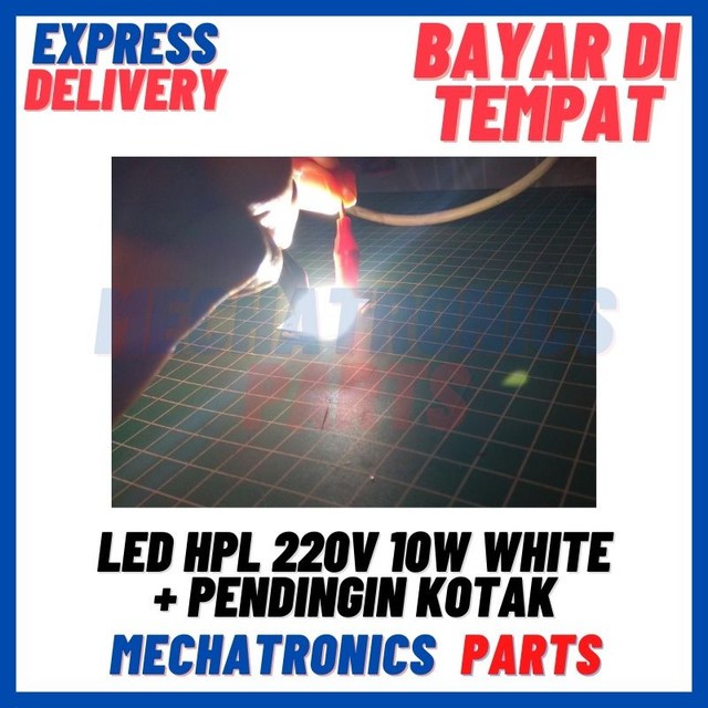 [DSP-9341] LED HPL 220V 10W WHITE + PENDINGIN KOTAK