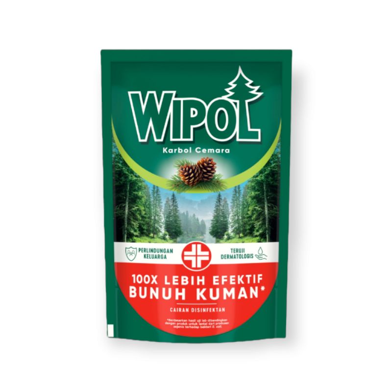 Wipol Pembersih Lantai Karbol Cemara Refill 750mL