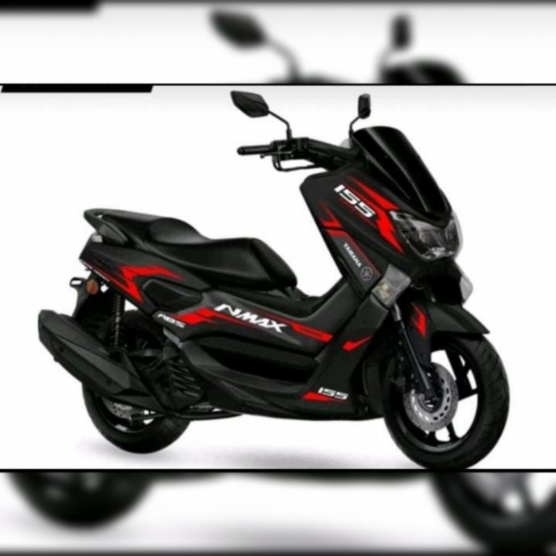 Stiker Decal Nmax FullBody garfis Merah Hitam