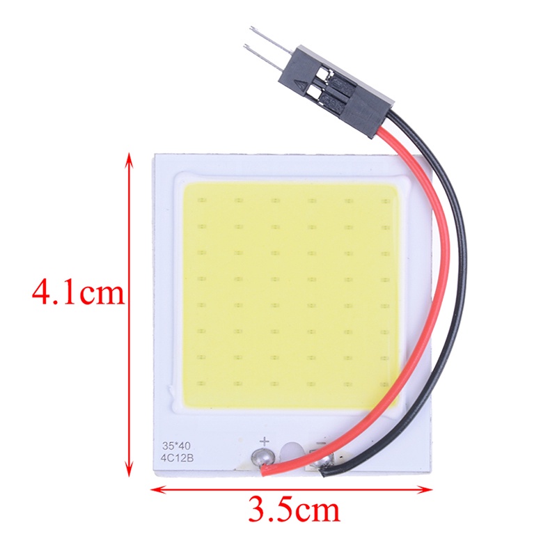 Lampu panel 48 led cob smd 3w 12v Warna Putih Untuk interior Mobil