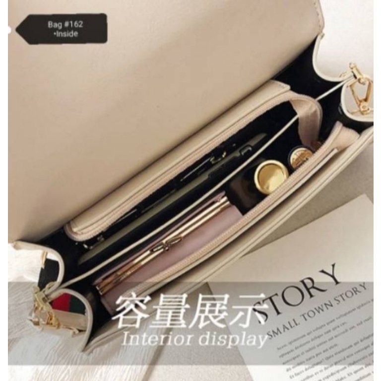 Tas wanita tali panjang #162 tali lebar tas main casual bag import