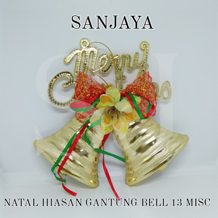 [1 Bks] Hiasan Gantungan Aksesoris Natal / Ornamen Natal / Dekorasi Pohon Natal / Natal Hiasan Gantung Bell 13 Misc