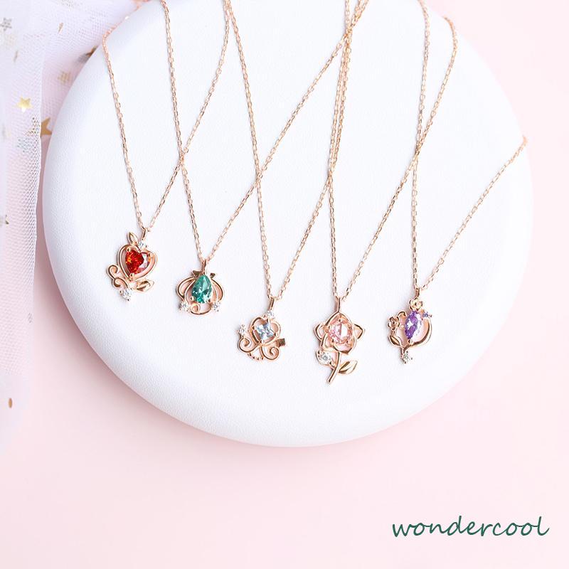 Disney Princess Kalung Wanita Desain Niche Temperamen Perhiasan Sederhana-Won