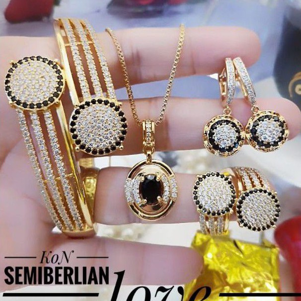 Xuping set perhiasan lapis emas 24k 1813m