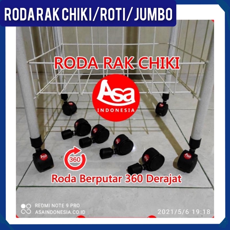 RODA RAK CHIKI , Diameter Roda=5cm / RODA RAK CIKI CHIKI / Roda rak