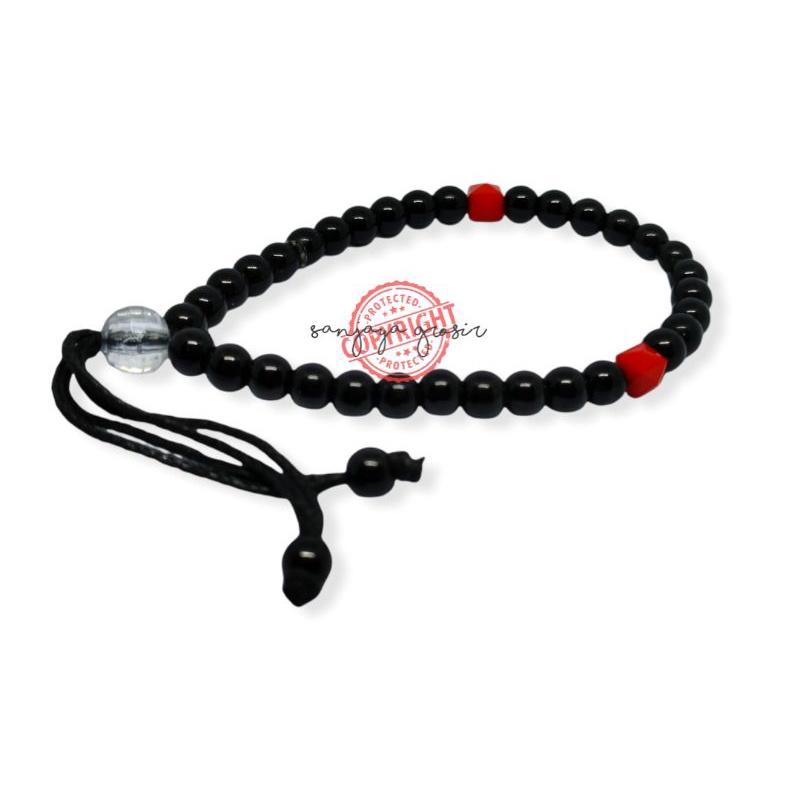 -GELANG TASBIH BATU 33 BUTIR/ GELANG BATU BLUSTIN MURAH 33BUTIR/ GELANG BATU 6MM