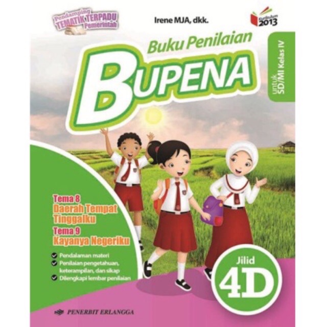 Buku Penilaian Bupena kelas 4D SD MI