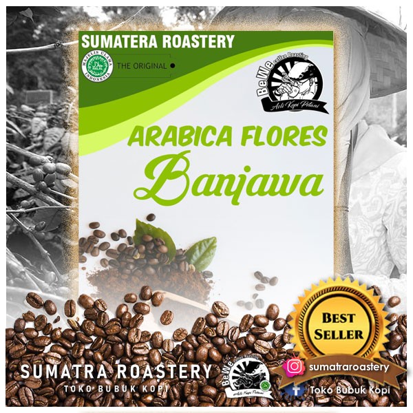 

KOPI ARABICA FLORES BAJAWA 250 GRAM | SUMATRA ROASTERY | KOPI BEWE