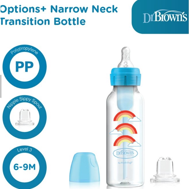 Dr. Brown's Options+ Anti-colic Bottle to Sippy 250ml