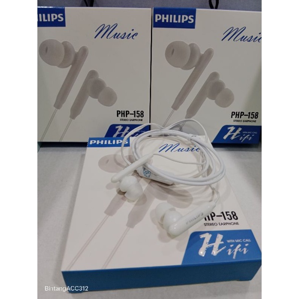 Headset Philips (PHP-158) STREO EARPHONE