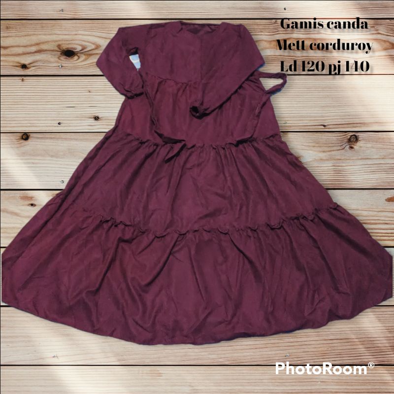gamis jumbo corduroy