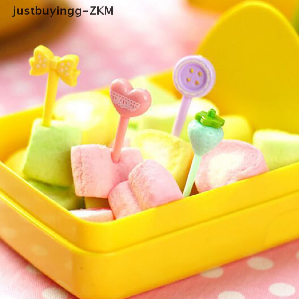 [justbuyingg] Cute Fruit Fork Mini Cartoon Children Snack Cake Dessert Pick Toothpick Bento [zkm]