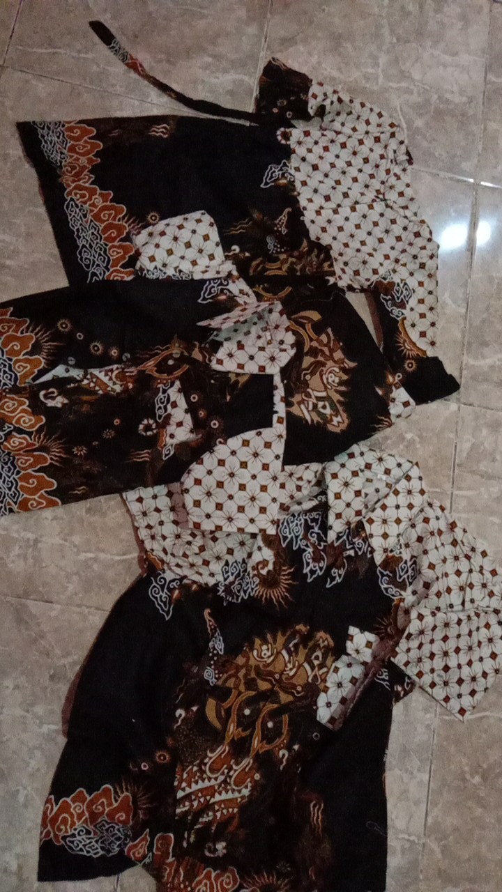 (bisa Bayar Di Tempat)batik Couple Keluarga Motif Wayang Arjuna