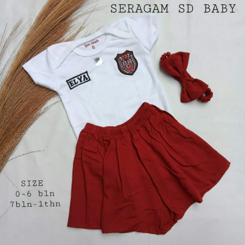 BAJU BAYI-SERAGAM SD,SMP,SMA  UNTUK BAYI-ONR SET BAYI UNIK LUCU-BAJU BAYI UNIK