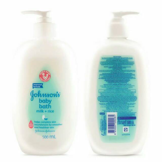 Johnsons milk bath Hair &amp; Body pump 500ml ORIGINAL-BPOM