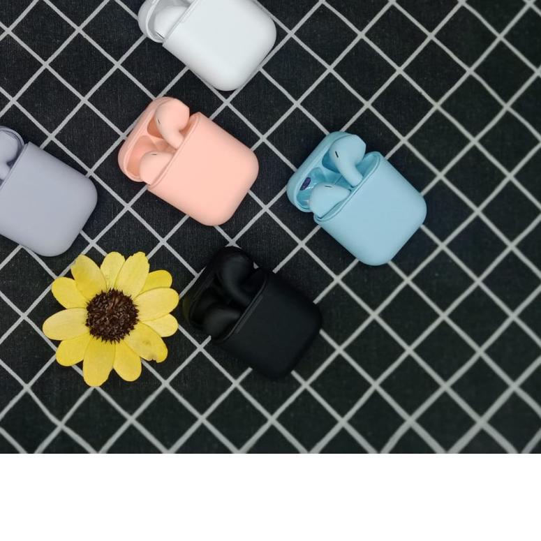 ❅ Earphone I12 TWS Wireless I12 Macaron Earphone Bluetooth 5.0 ➦