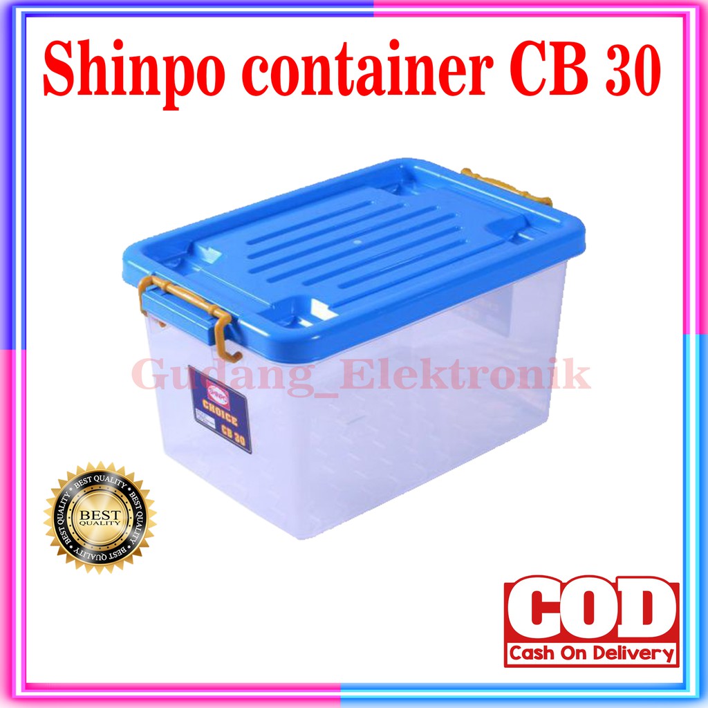 Shinpo container Box Plastik dengan roda CB 30 SIP110gs