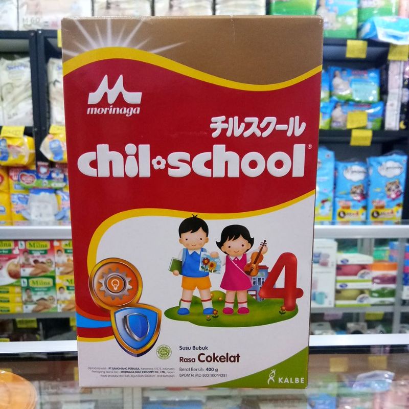 MORINAGA CHIL-SCHOOL 4 VANILA/MADU/COKLAT 400GR