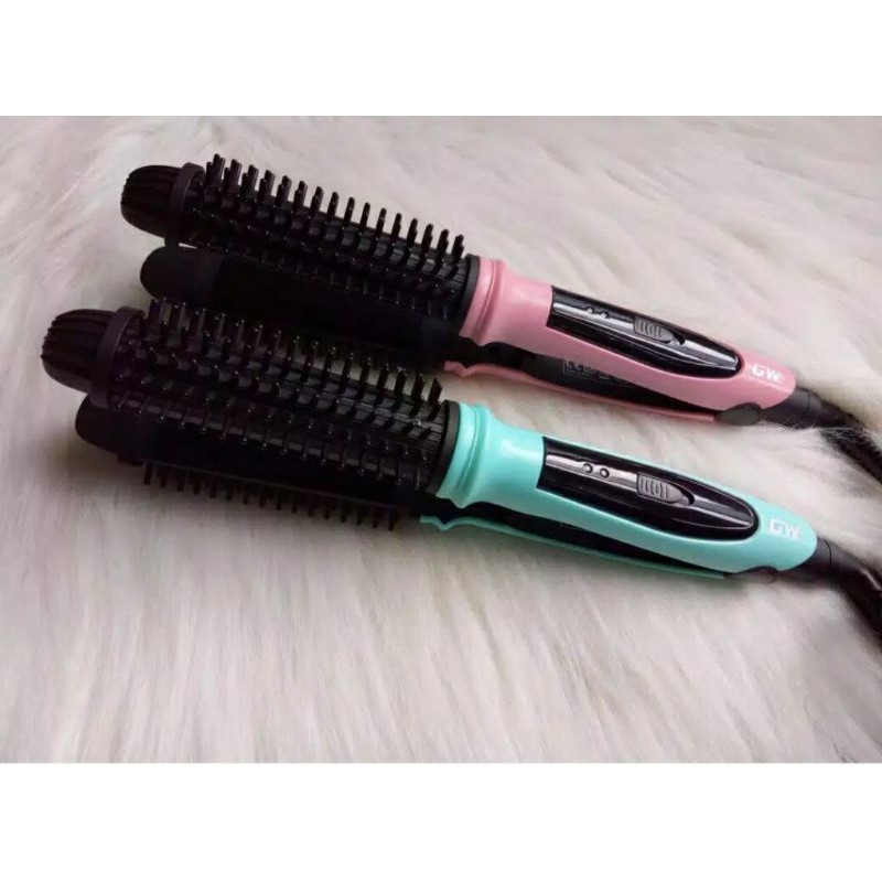 Alat Catok sisir Gowei 2in1 Pelurus Curly Keriting Blow Rambut Murah TerBagus Original Gw 7200