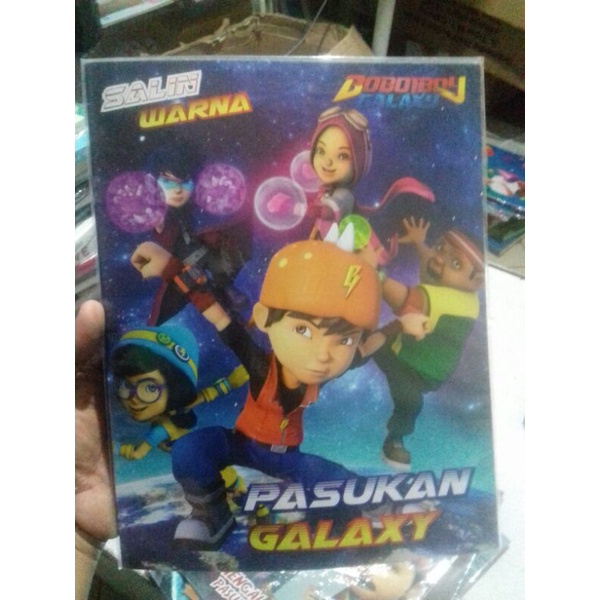 buku salin warna boboiboy